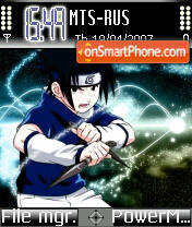 Uchiha Sasuke theme screenshot