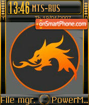 Fire Dragon tema screenshot