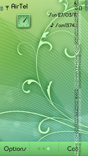 Abstract Green theme screenshot