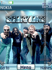 Capture d'écran Scorpions thème