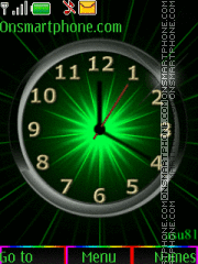Animated color clock theme screenshot