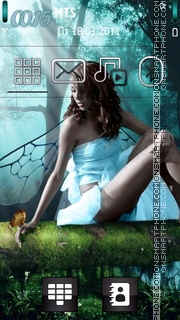 Forest Fairy 01 tema screenshot
