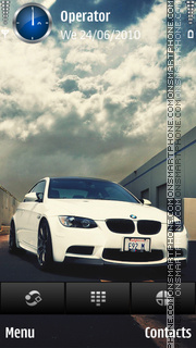 BMW M3 White es el tema de pantalla