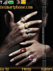 Capture d'écran Glamour hands thème