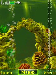 Скриншот темы Mobile Aquarium Anim
