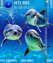 Capture d'écran Blue-Water thème