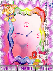 Capture d'écran Easter Clock thème