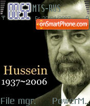 Saddam Hussein es el tema de pantalla