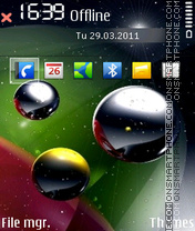 Space ball 01 tema screenshot