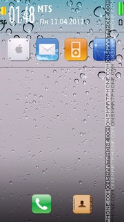 Iphone Drops theme screenshot