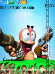 Worms 07 theme screenshot