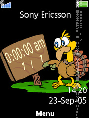 Digital Clock 02 theme screenshot