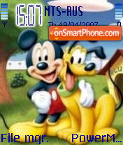 Capture d'écran Mickey Mouse thème