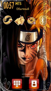 Скриншот темы Naruto Vs Sasuke 07