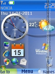 Windows Xp Sidebar theme screenshot