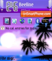 A Night On The Mystic Beach theme screenshot
