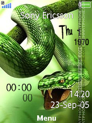 Snake Clock theme screenshot