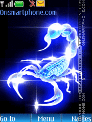 Capture d'écran Blue scorpion thème