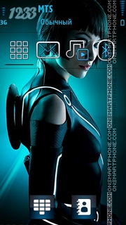 Tron Girl theme screenshot