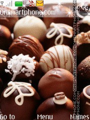 Chocolate Candy tema screenshot