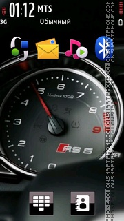Скриншот темы Audi Rs5 Speedometer