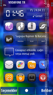 Colourful theme screenshot