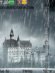 Rain and Castle theme screenshot