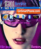 Capture d'écran Ultraviolet thème