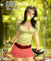 3d Girl 03 theme screenshot