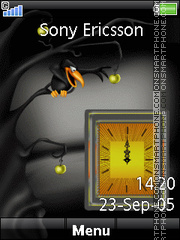 Bird Clock theme screenshot