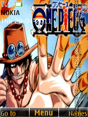 One Piece - Ace theme screenshot