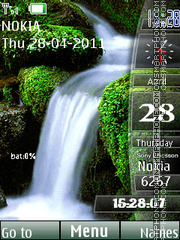 Waterfall Sidebar tema screenshot