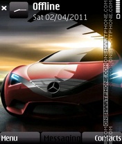 Black Mercedees Concept tema screenshot