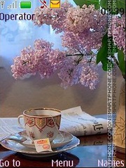 Lilac tea swf tema screenshot