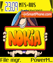 Capture d'écran Nokia 1 thème