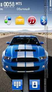 Blue Mustang S60 5th theme screenshot