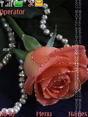 Скриншот темы Roses and pearls anim