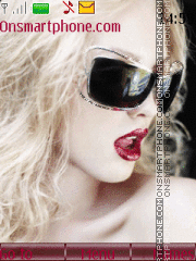 Glamour Blonde tema screenshot