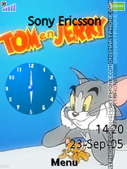 Tom And Jerry Clock 04 theme screenshot