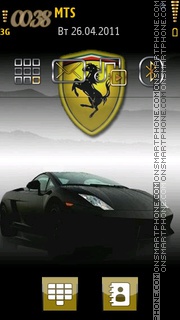 Full Ferrari theme screenshot