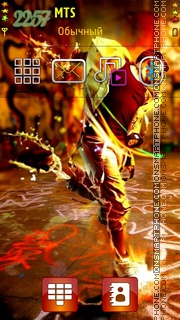 Dancer Boy theme screenshot