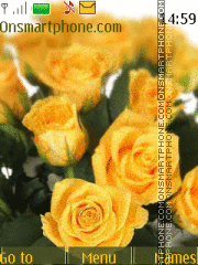 Capture d'écran Yellow Roses thème