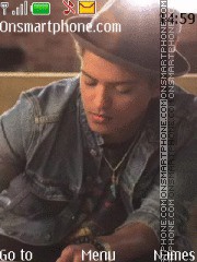 Capture d'écran Bruno Mars thème