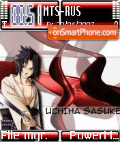 Capture d'écran Sasuke thème