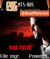 Capture d'écran Max Payne thème