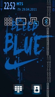 Capture d'écran Bleed Blue thème