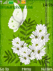 flower butterfly theme screenshot