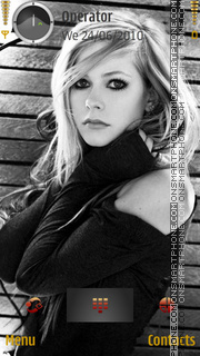 Cute Avril es el tema de pantalla
