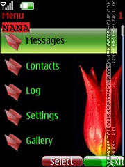 Red Tulip CLK tema screenshot