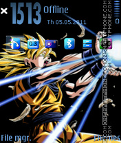 Capture d'écran Goku DBZ thème